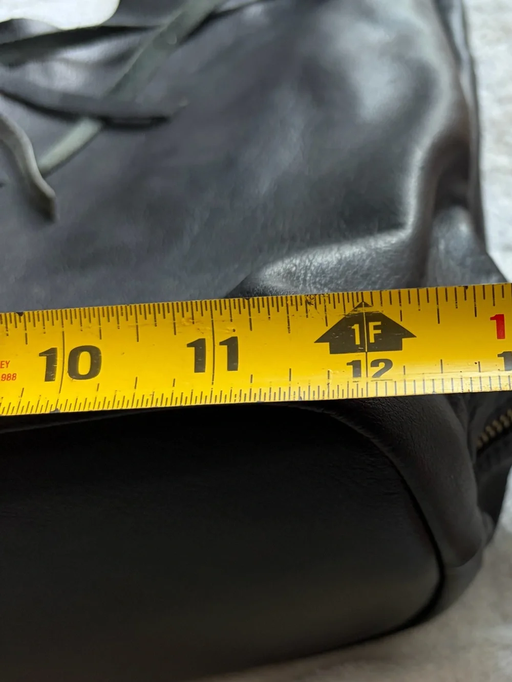 Blofinche Soft Black Leather Tote Bag
